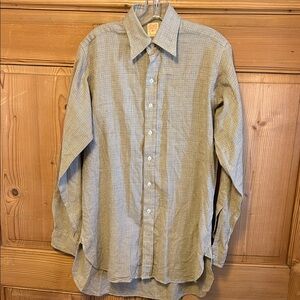 Vintage Lord’s Burlington Arcade London Long Sleeve Dress Shirt Checkered